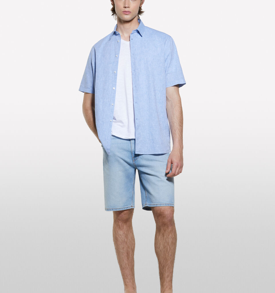 T-shirt blanc coupe slim - t-shirts à manches courtes pour homme - Blanc | Sisley image number 1